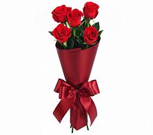 Букет 5 Красных роз Эдлесс Лав в Гусевский