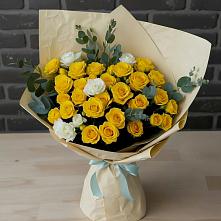 Букет цветов из:  Розы в Гусевский