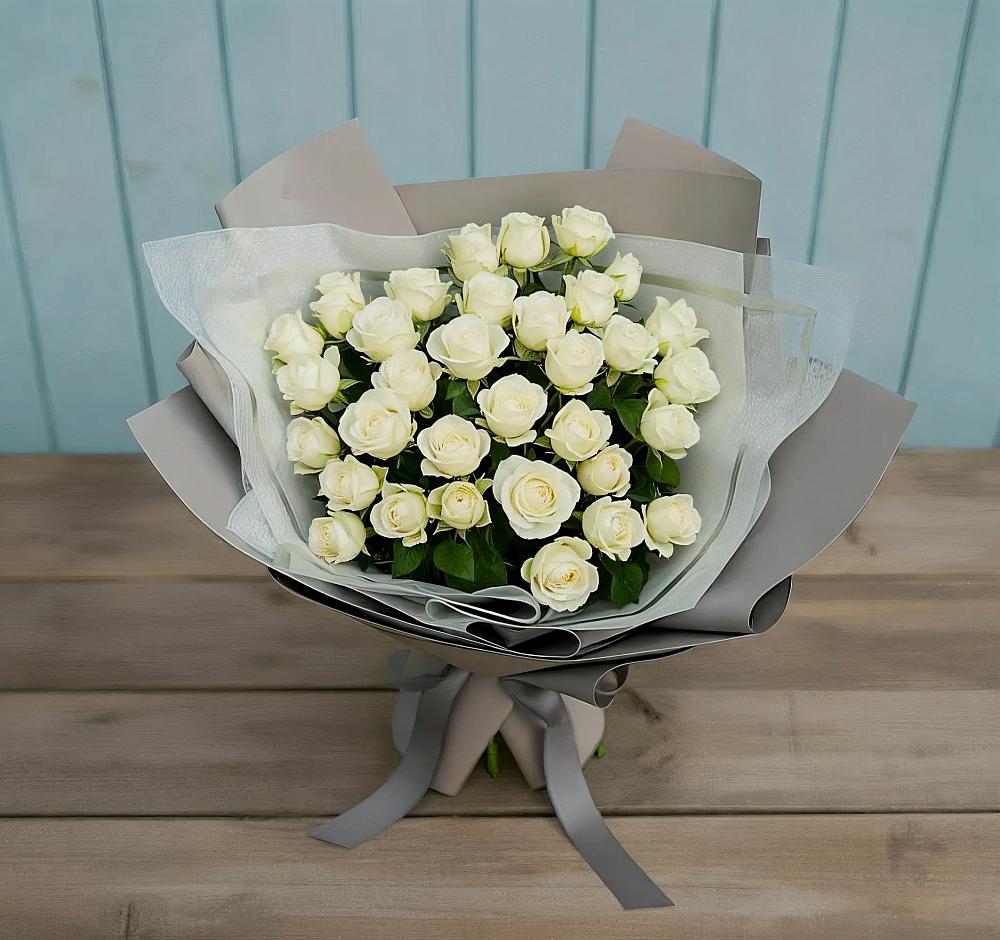 Букет Белоснежная нежность в Гусевский