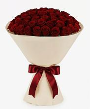 Букет 101 Бордовая роза Блэк Бакарра в Гусевский