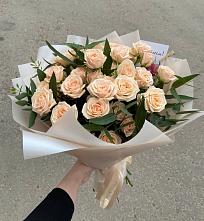 Букет Кремовые розы Латте в Гусевский