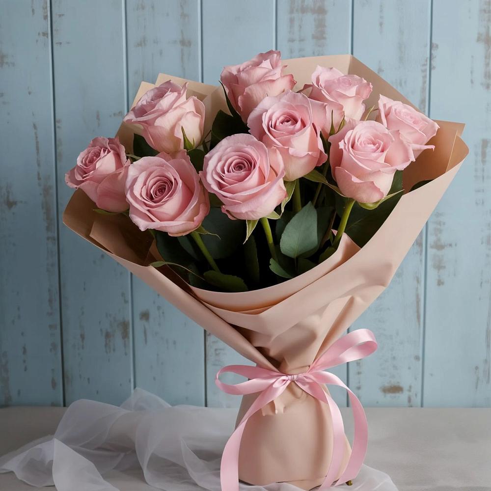 Букет цветов из: Розы в Гусевский