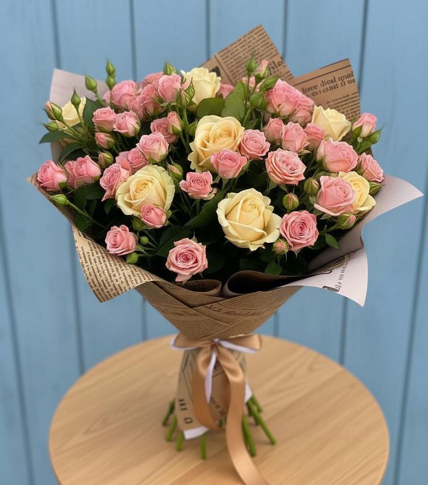 Букет цветов из: Розы в Гусевский