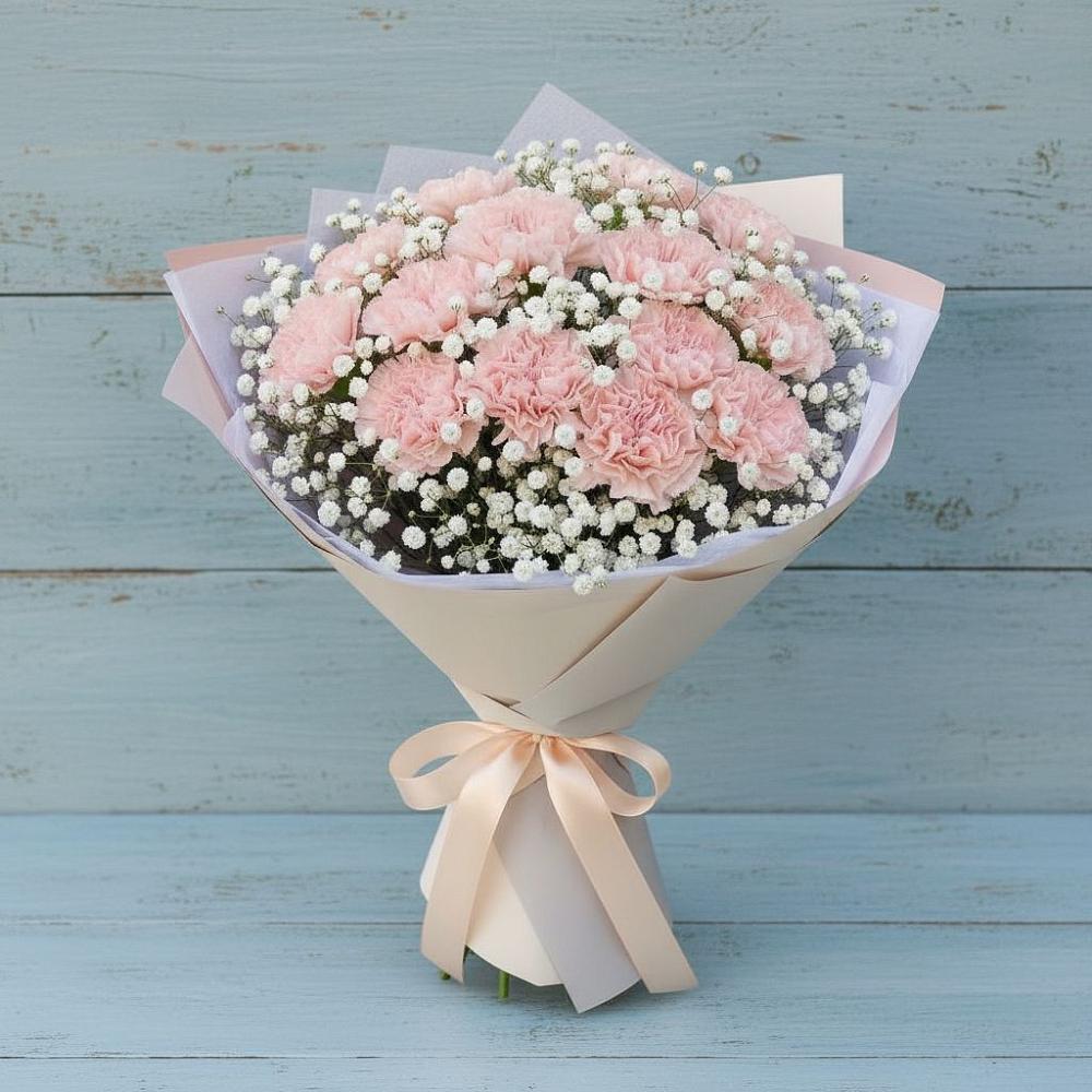 Букет цветов из: Гвоздики в Гусевский