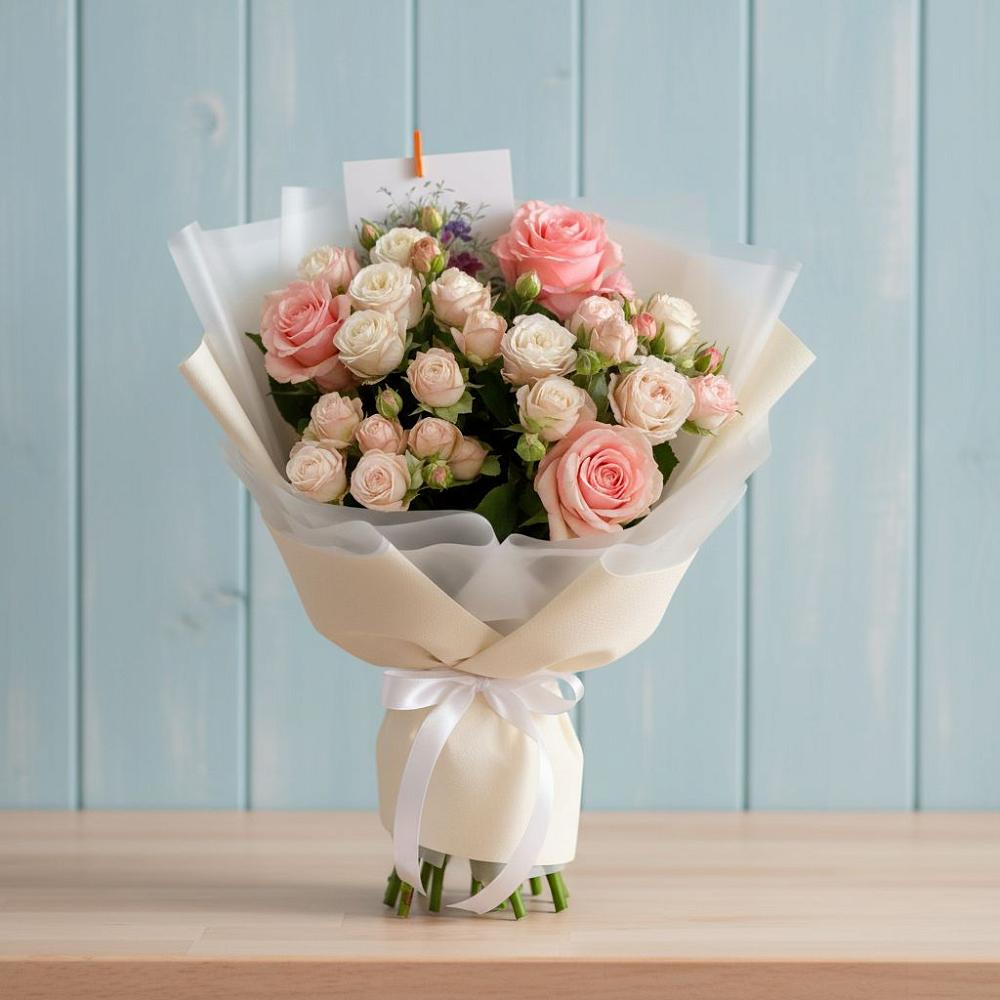 Букет цветов из: Розы в Гусевский