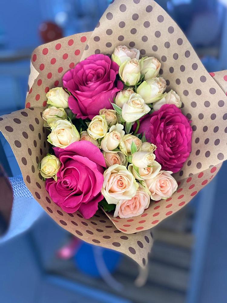 Букет цветов из: Розы в Гусевский