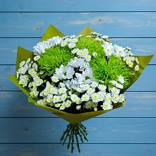 Букет цветов из:  Хризантемы #REPLACE_PRED# Гусевский