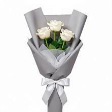 Букет 3 белые розы #REPLACE_PRED# Гусевский