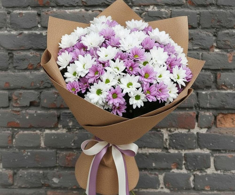 Букет цветов из: Хризантемы в Гусевский