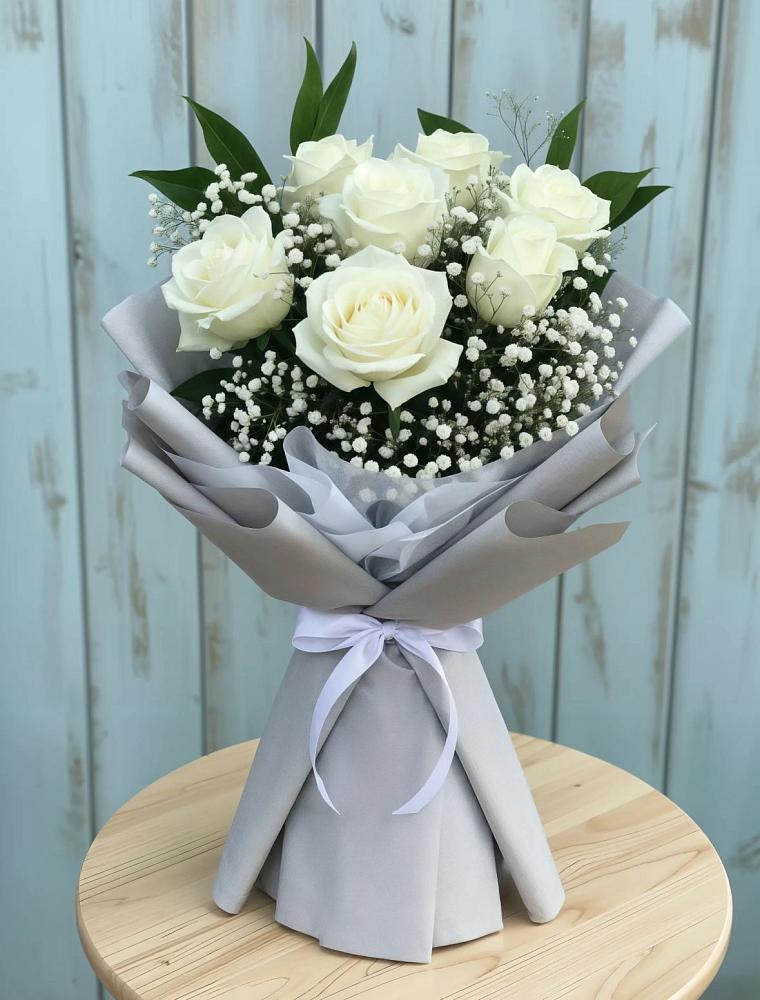 Букет цветов из: Розы в Гусевский