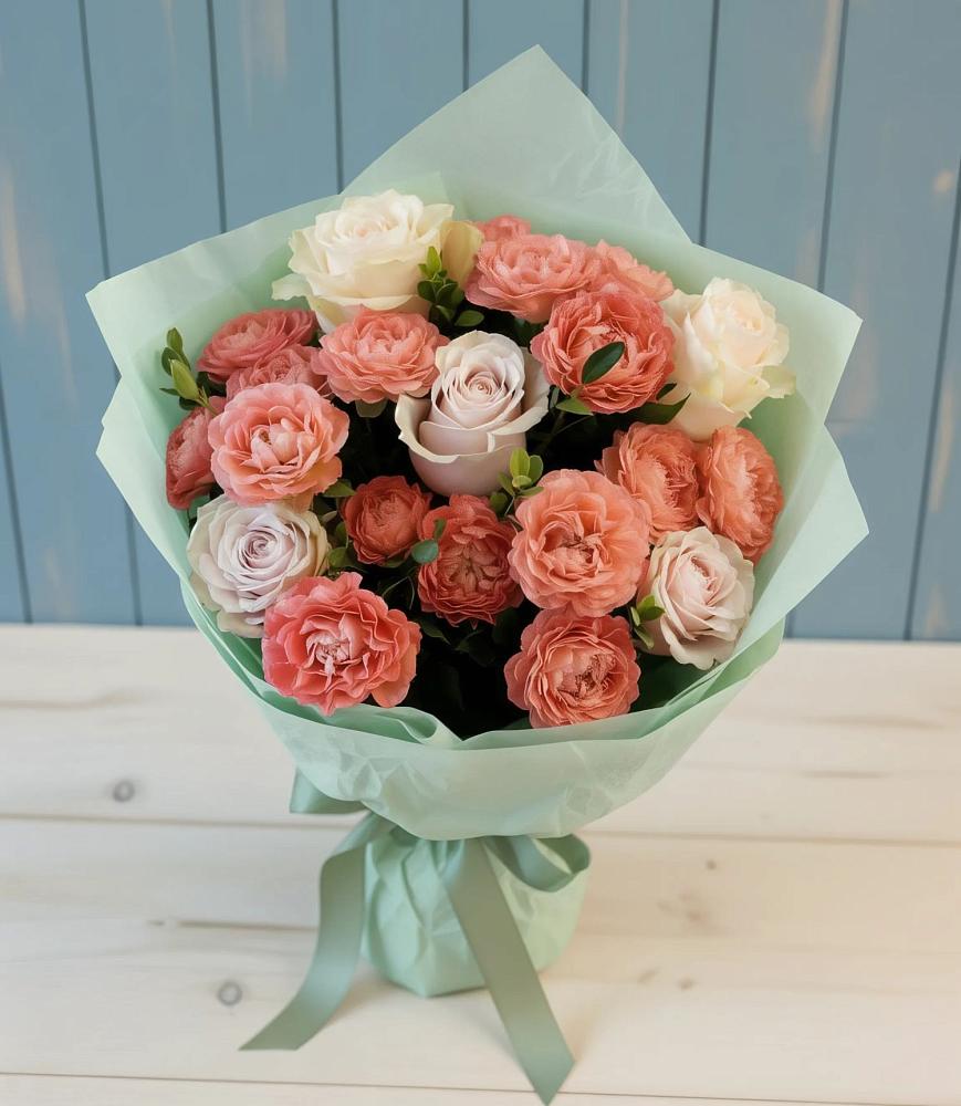 Букет цветов из: Розы в Гусевский