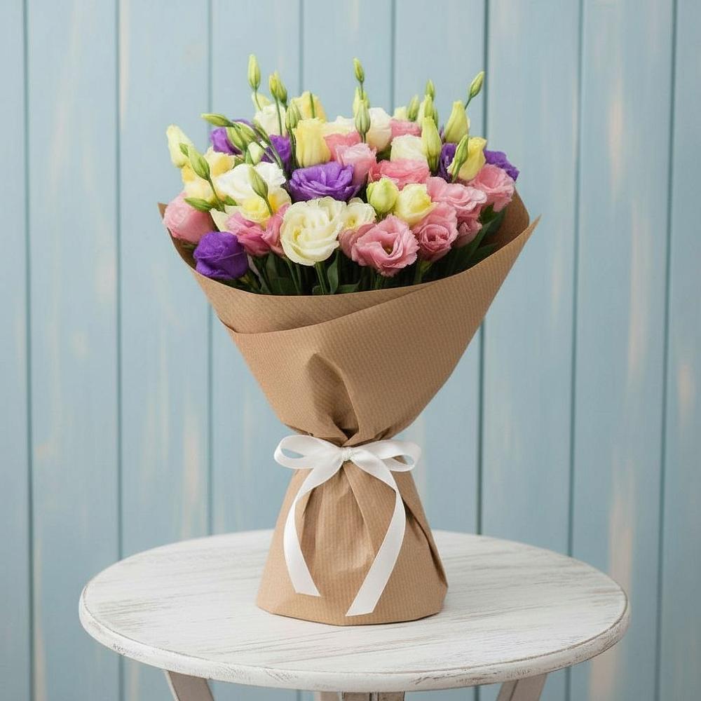 Букет цветов из: Лизиантусы в Гусевский