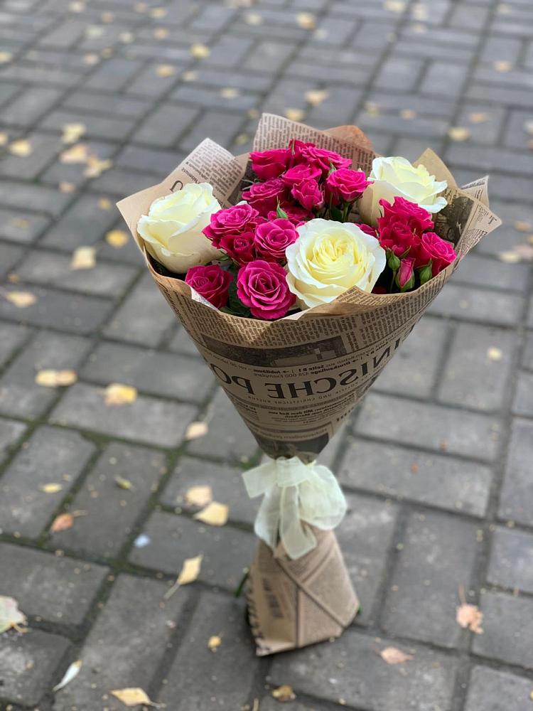 Букет цветов из: Розы в Гусевский