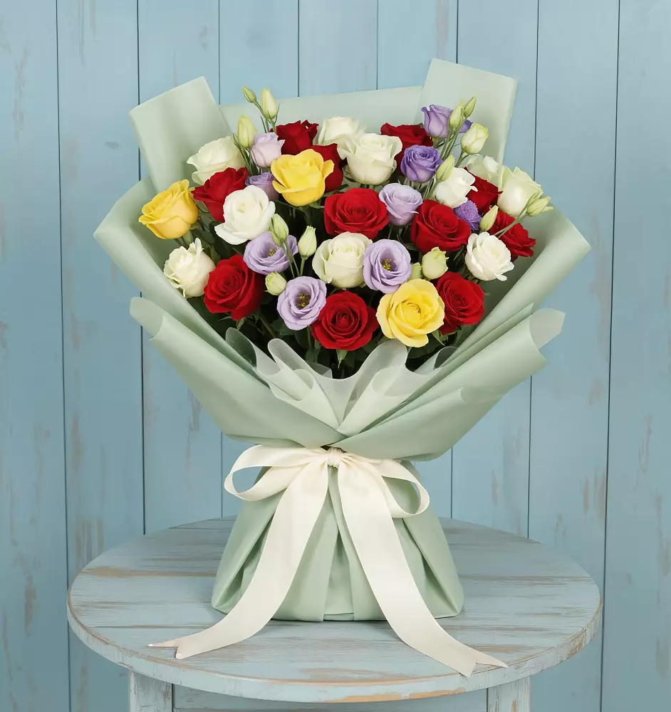 Букет цветов из: Розы в Гусевский